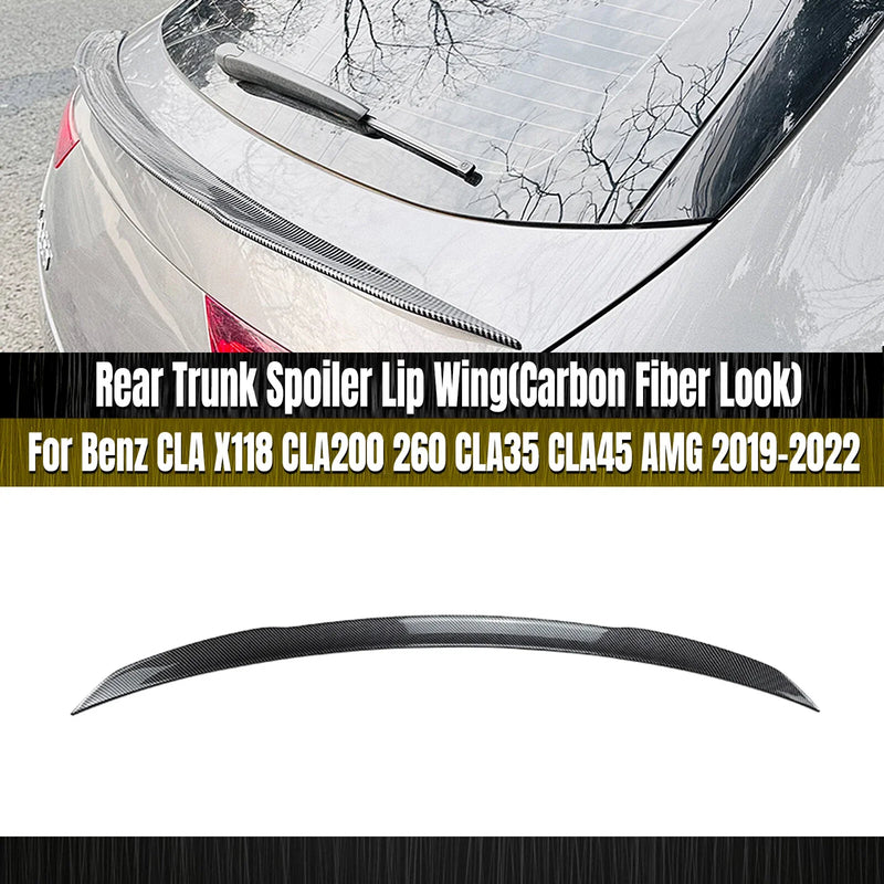 Mercedes Benz X118 CLA200 CLA35 Rear Boot Spoiler Lip (2019-2023)