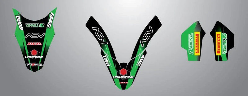 Kawasaki KX 85 Thunder Style Sticker Kit Graphics (2014)