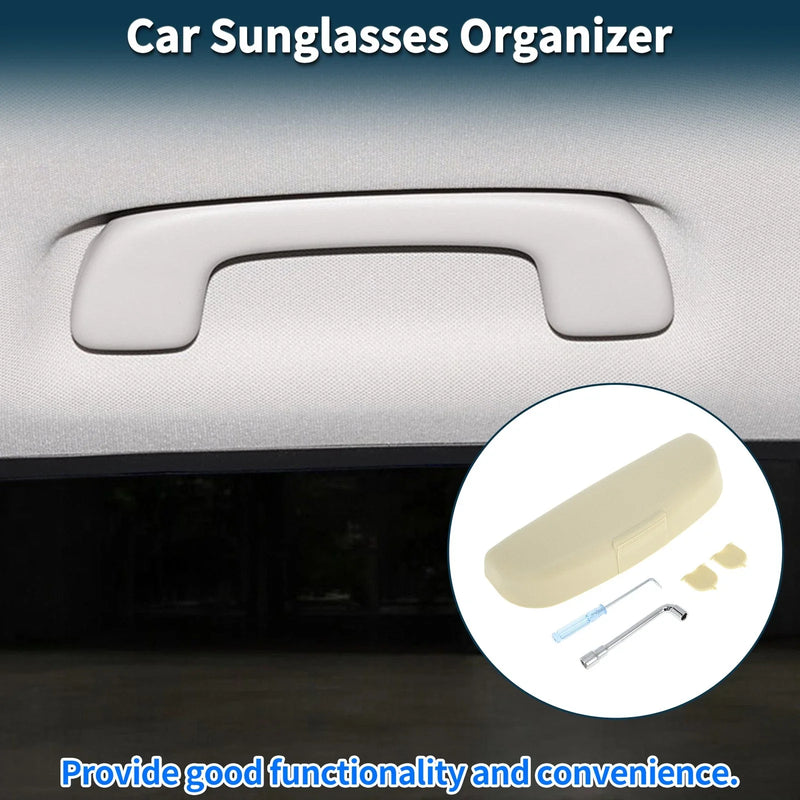 Volvo XC90 Eyeglasses Holder Storage Box Beige Sunglasses Case (2016-2024)