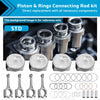 Kia Soul Forte Koup 2.0L 4 x Piston & Rings Connecting Rod Kit (14-18)