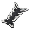 Motorcycle White Gas Fuel Oil Tank Pad Fish Bone 3D Decal Sticker Protector