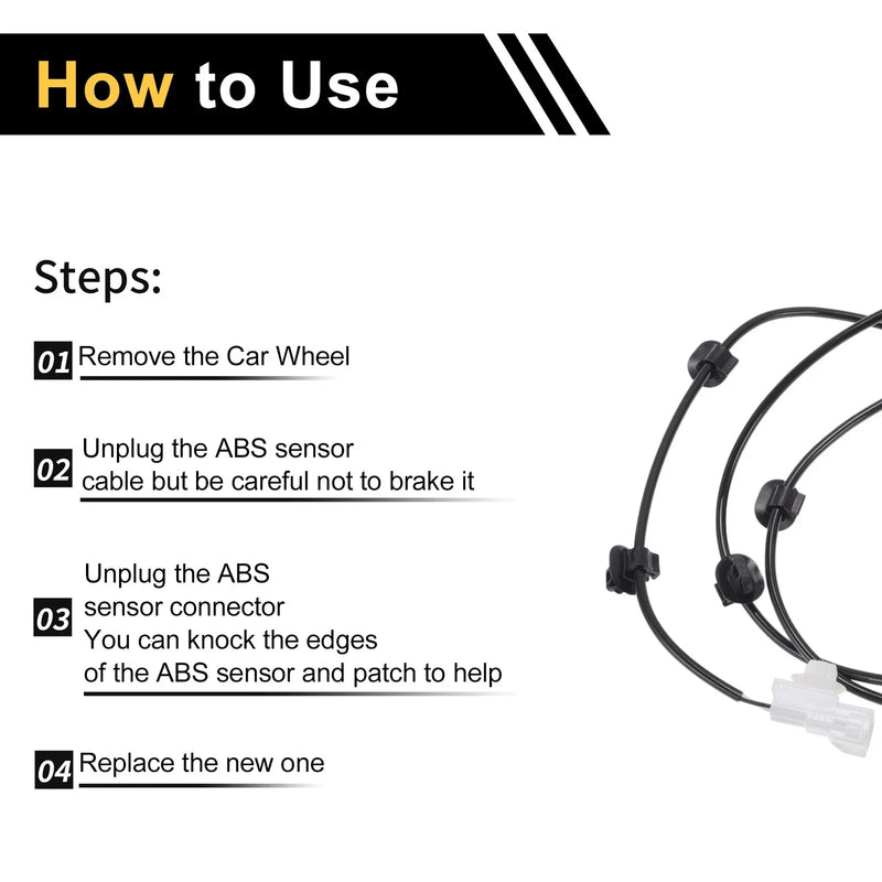 Toyota Hilux (2015-2021) 1 x Right Front ABS Wheel Speed Sensor