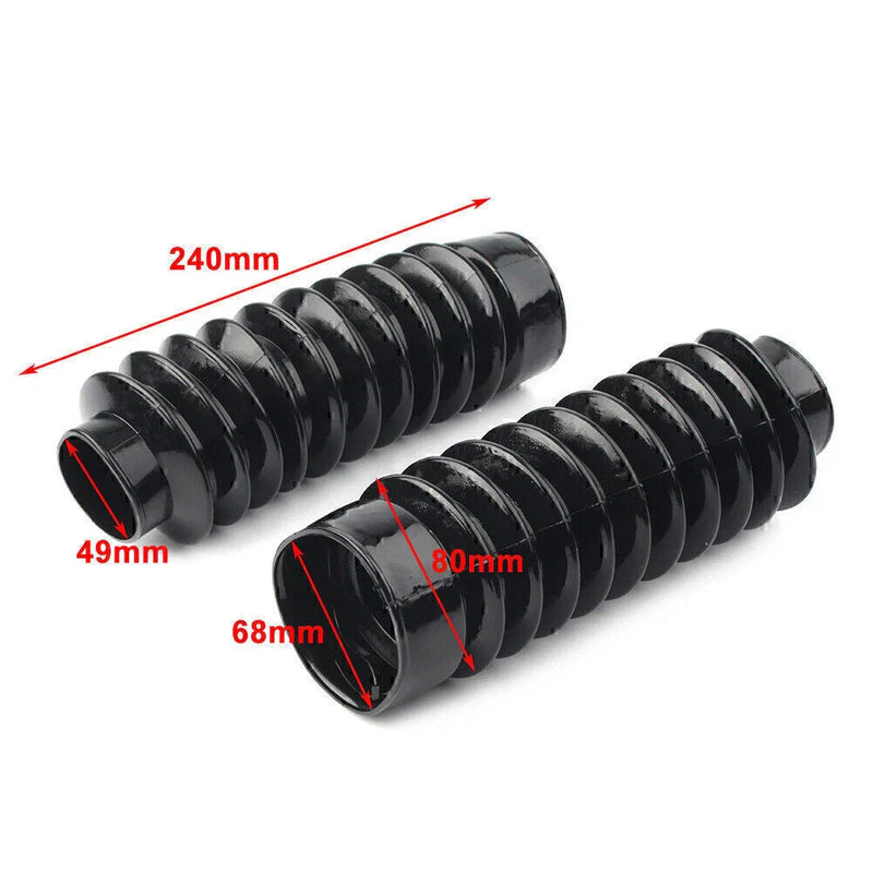 Harley Dyna 49mm Front Fork Gaiters Boots