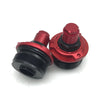 YAMAHA R15 V3 Front Fork Shock Adjuster Screws 2 x Red (2017-2021)
