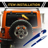 Jeep Wrangler JL JLU (2018-2024) Blue Rear Window Wiper Arm Blades Covers