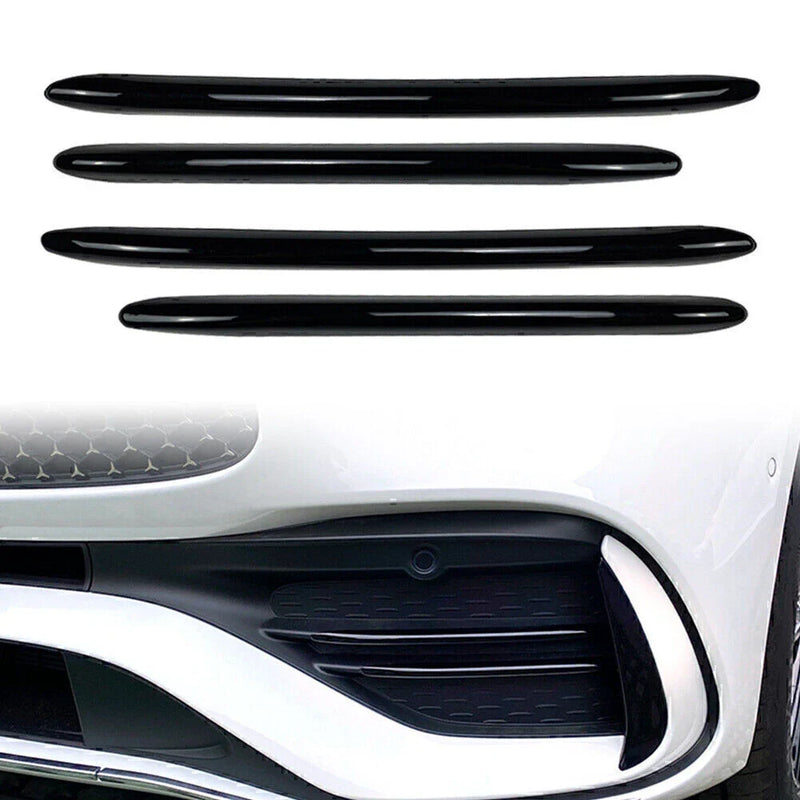 Mercedes Benz C-Class 4 x ABS Front Bumper Splitter Fins (2022-2023)