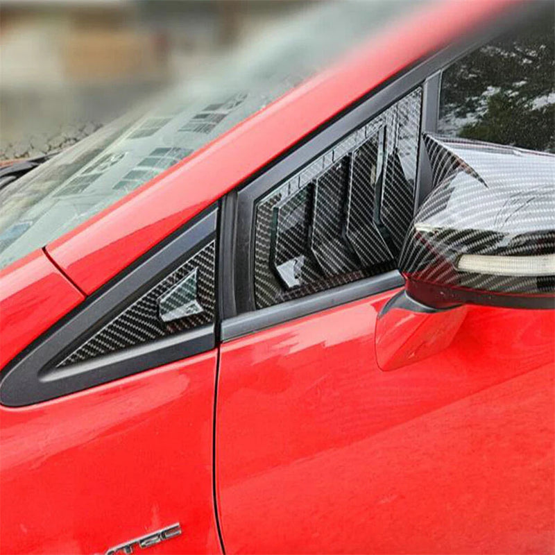 Honda Civic Sedan Carbon Fiber Look Front Window Scoop Louver Cover (12-15)