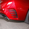 Lexus RC 2015-2018 Real Carbon Fiber Rear Bumper Side Canards Cover Trim
