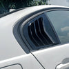 BMW 3 Series E90 2 x Gloss Black Rear Side Window Shutter Covers (2005-12)