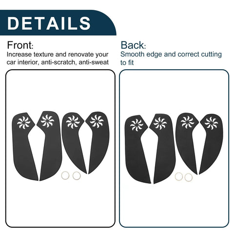 Chevrolet Cruze Black Anti Kick Pad Sticker Protector (2011-2015)