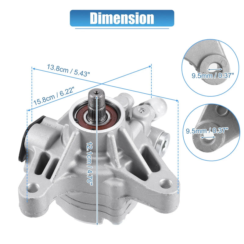 Honda Accord CR-V Element Acura TSX RSX 2.0L 2.4L Power Steering Pump