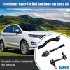Lincoln MKX 6pcs Front Inner Outer Tie Rod Ends & Sway Bar Links (2007-2015)