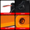 Trailers and Trucks 12V 24V 10 Piece Set Orange Amber LED Lights