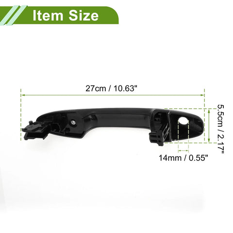 Toyota Hilux Fortuner Black Car Door Handle (2005-2023)