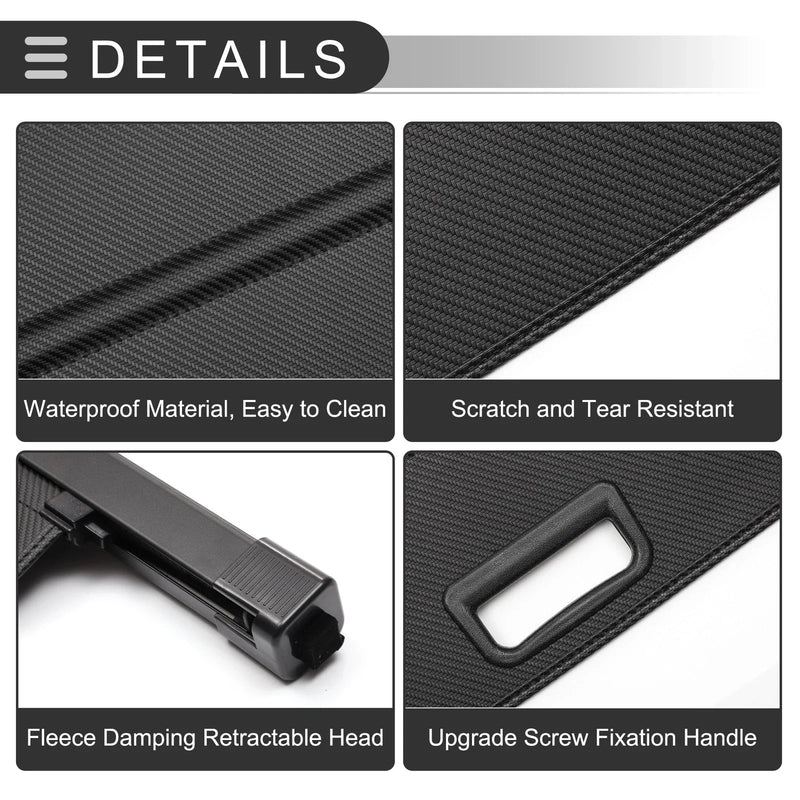 Mitsubishi Outlander 2008-2012 Black Carbon Fiber Retractable Cargo Cover