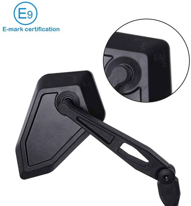 ATV Quad Motorcycle 10mm Black Arrow Rear View Mirrors