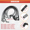 Land Rover Discovery 8 Pcs Spark Plug Wire Ignition Coil Cables (1995-2004)