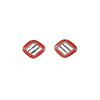 For Maserati Ghibli 13-21 Real Carbon Fiber Headrest Adjust Buttons Cover Trim