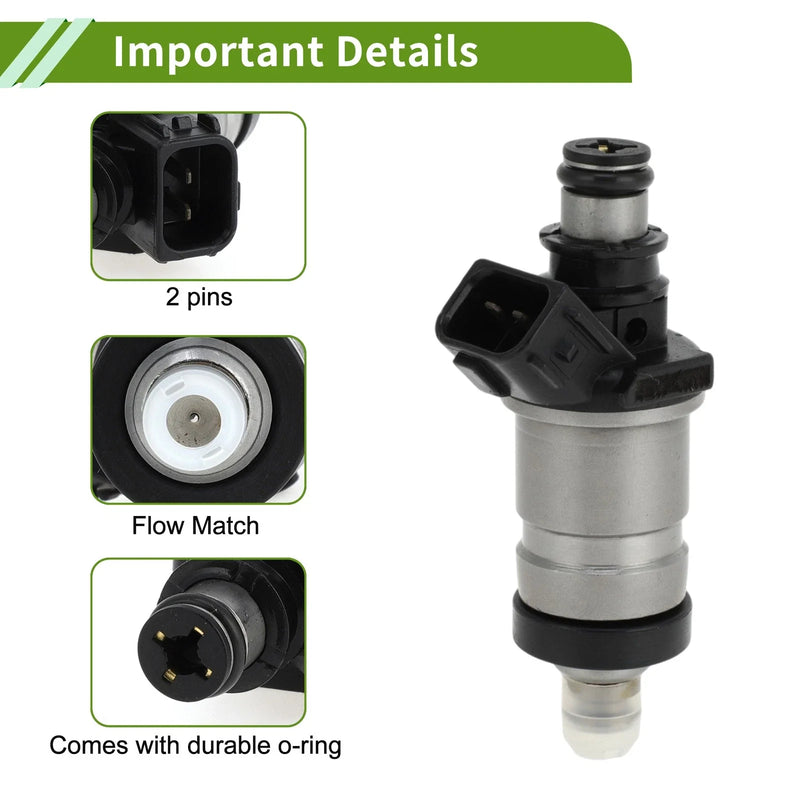 Honda Civic EX 1.6 (1999-2000) - 1 x Black Fuel Injector