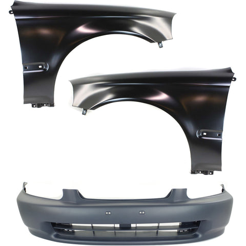 Front Bumper Covers Fascias Fender Kit For 1996-1998