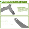 BMW X5 (2007-2013) Gray Black Door Panel Handle Pull Trim Cover
