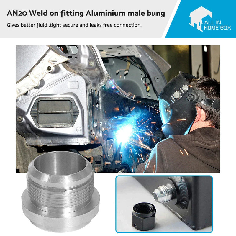 XSS032 20AN Male Aluminum Weld-On Fitting