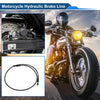Make Model 130cm Brake Clutch Oil Hose Line Nylon SS Wire Braided PU