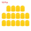 Motorcycle Bike Car 16pcs Yellow Plastic Tire Valve Stem Cap Cover