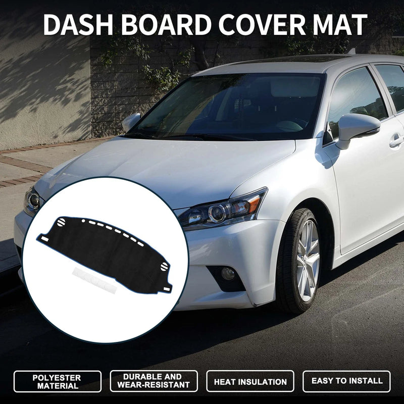 Lexus CT 200H (2011-2019) Sun Protector Black Blue Dashboard Cover Mat