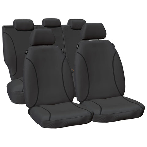 Toyota Hilux KUN16 KUN26 2005~15 Front & Rear H/D Canvas Car Seat Covers Set