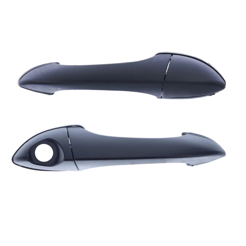 BMW X5 Set of 2 Front Left & Right Door Handles Outer Black (2000-2007)
