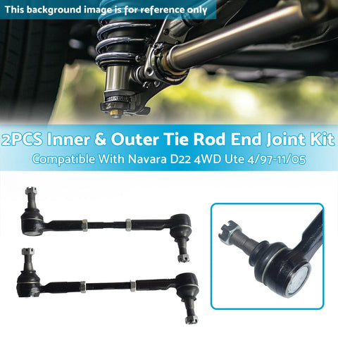 Nissan Navara D22 4WD Inner & Outer Tie Rod Ends (1997-2005)