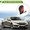 Honda Civic Red Black Faux Leather Gear Shift Knob Cover (2022-2024)