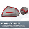 Toyota Sienna Rearview Mirror Cover Overlay  Black Carbon Fiber (11-20)