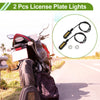 Car Motorcycle Rainproof 2 x License Plate Light 12V Led Tag Lamp