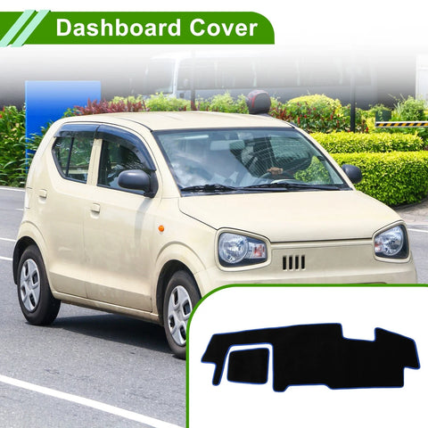 Suzuki Spacia MK53S (2017-Current) Black Blue Polyester Dashboard Cover