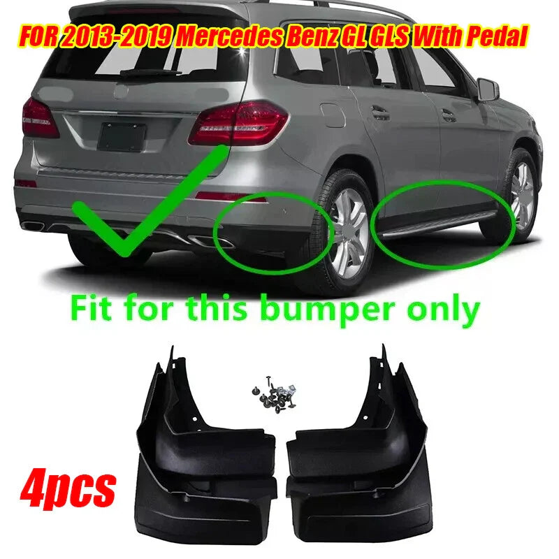 Mercedes Benz GL GLS 4Pcs / Set Splash Guards Mud Flaps (2013–2019)