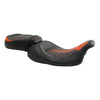Harley Touring Electra Glide Seat Black/Orange Driver Passenger (2009-2023)