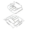 Honda Goldwing GL1800 Chrome Rear Tourbox Trunk Luggage Rack (2001-2017)