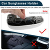 Sunglasses Case Car Porsche Macan Eyeglasses Holder Storage Box Suede Grey