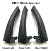 BMW E90 3 Series 6 x Black Inner Door Panel Handle Pull Trim Covers (2007-2013)