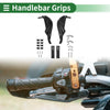 Motorcycle Grips / 1 Pair / Handlebar End Grips Checkered Pattern