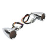 Harley Super Glide FXD Dyna Low Rider Chrome Turn Signal Lights (2006-2017)