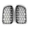 BMW X3 F25 X4 F26 (2014-2017) 1 Pair Chrome Front Bumper Kidney Grille