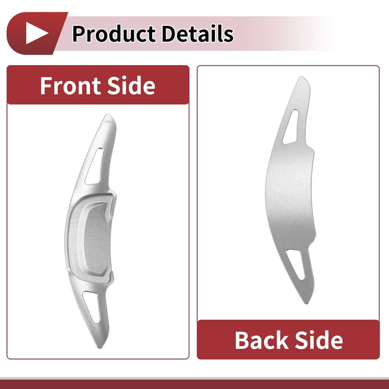 Mazda Axela Silver Tone Aluminum Alloy Steering Wheel Paddles (2020-2021)