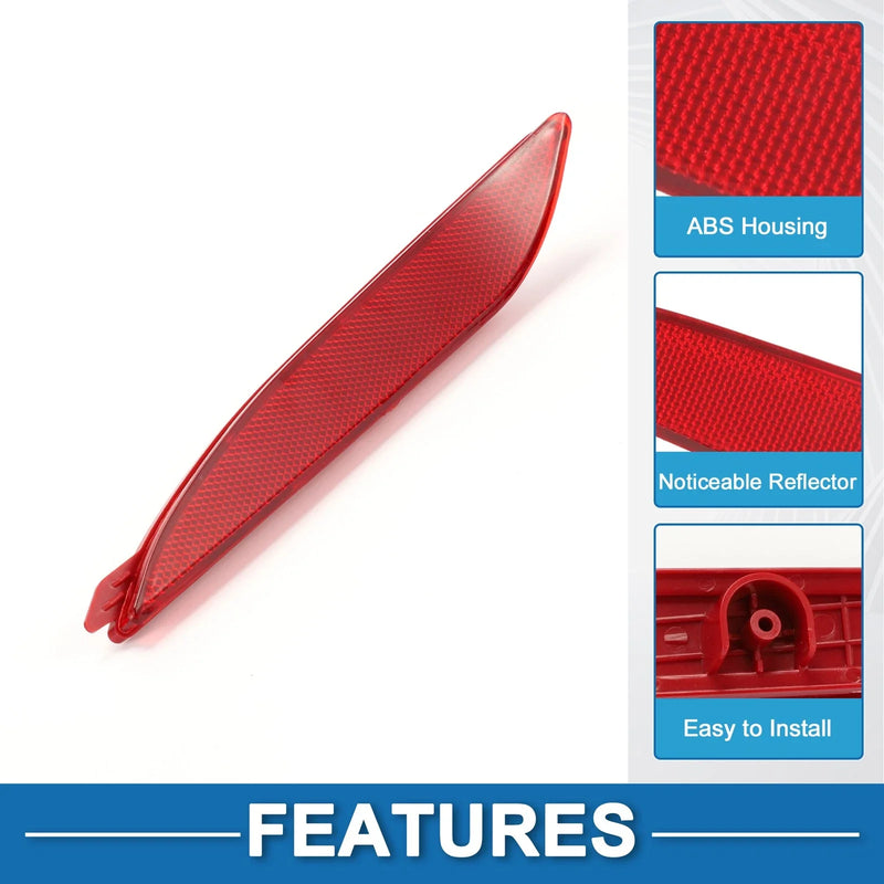 Hyundai Elantra (2011-2013) Red Rear Left Bumper Reflector