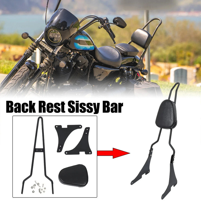 Harley Davidson Dyna Motorcycle Rear Seat Back Rest Sissy Bar (2008–2017)