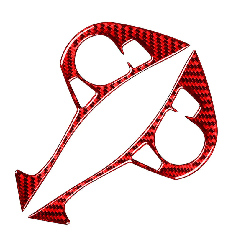 Honda Accord 2013-2017 Carbon Fiber Red Steering Wheel Button Cover