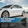 Tesla Model 3 1 Pair Rear Side Window Louvers Vent Shades (2017-2022)