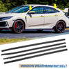 Honda Civic Sedan 4 Pcs Window Seal Weatherstrip Trim (2016-2019)